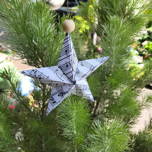 Handmade origami star